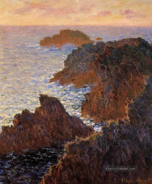 Felsen bei BelleIle PortDomois Claude Monet Ölgemälde